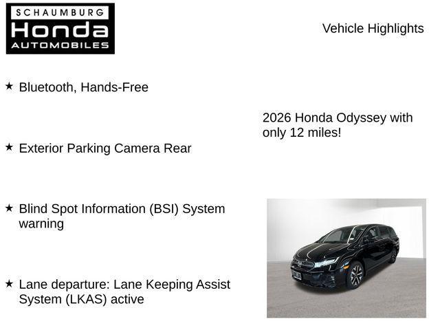 new 2026 Honda Odyssey car, priced at $41,137