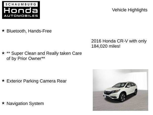 used 2016 Honda CR-V car, priced at $12,700