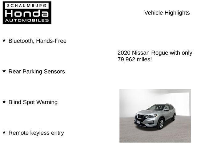 used 2020 Nissan Rogue car, priced at $14,800