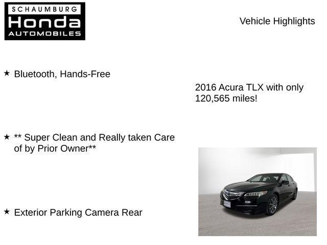 used 2016 Acura TLX car, priced at $14,000