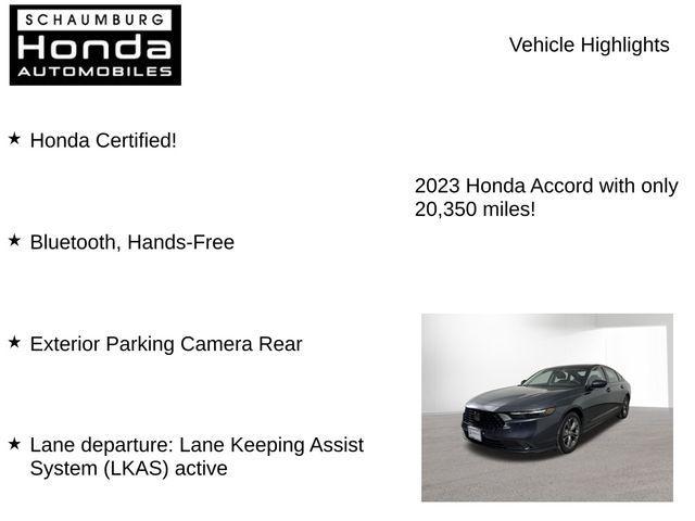 used 2023 Honda Accord car, priced at $23,700