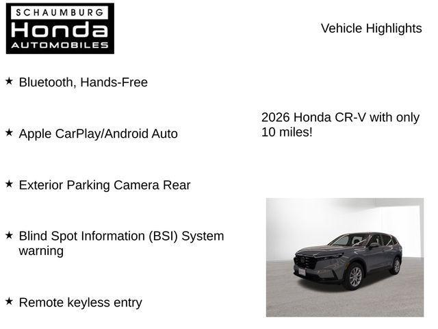 new 2026 Honda CR-V car, priced at $34,903