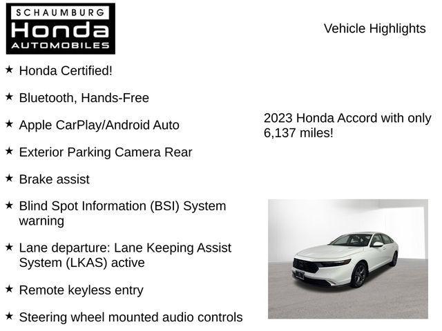 used 2023 Honda Accord car, priced at $25,600