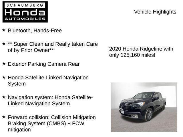 used 2020 Honda Ridgeline car, priced at $22,500