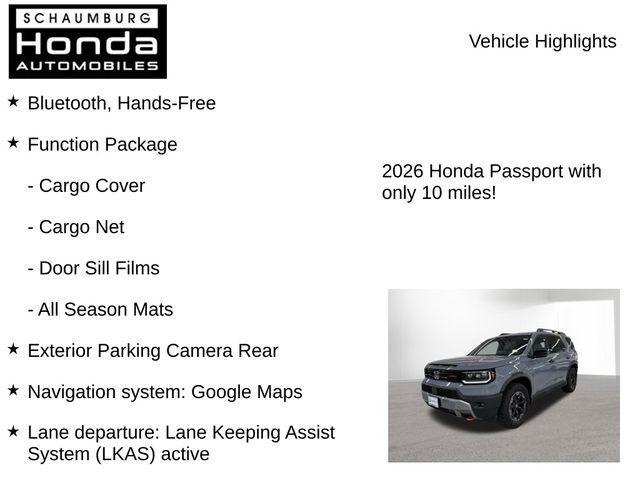new 2026 Honda Passport car, priced at $51,637