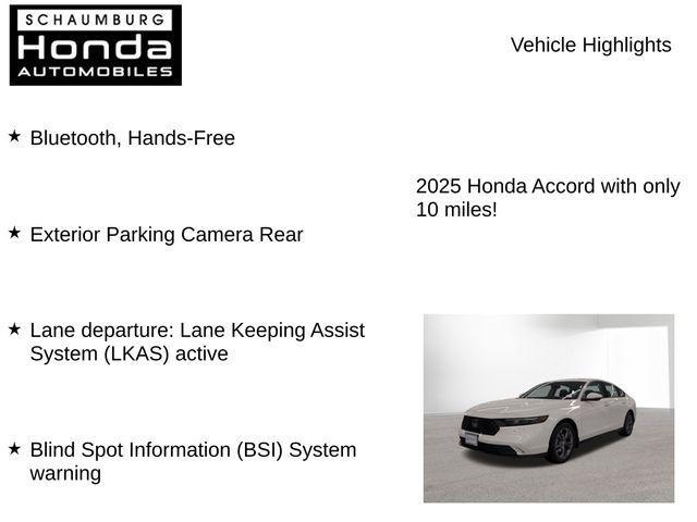 new 2025 Honda Accord Hybrid car, priced at $33,999