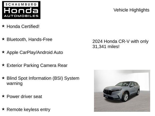 used 2024 Honda CR-V car, priced at $32,200