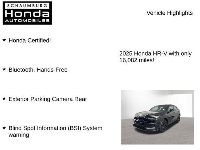 used 2025 Honda HR-V car, priced at $27,900