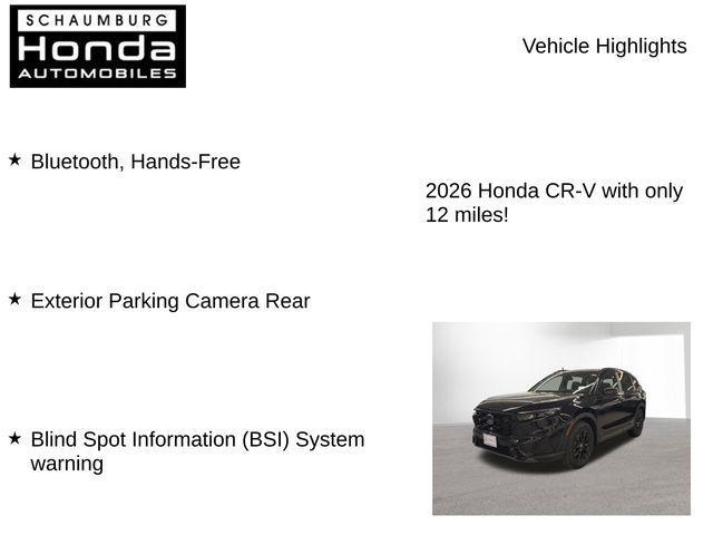 new 2026 Honda CR-V Hybrid car, priced at $39,583