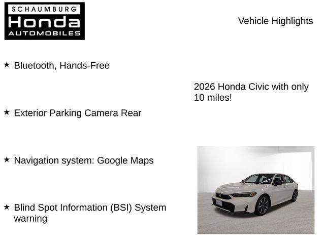 new 2026 Honda Civic Hybrid car, priced at $31,921