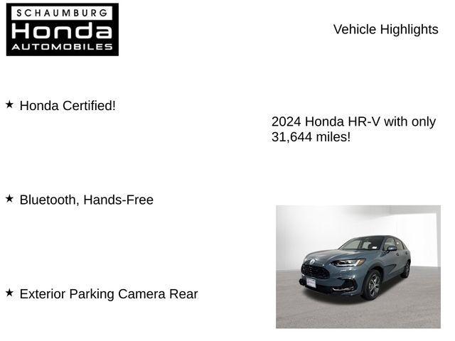 used 2024 Honda HR-V car, priced at $27,000