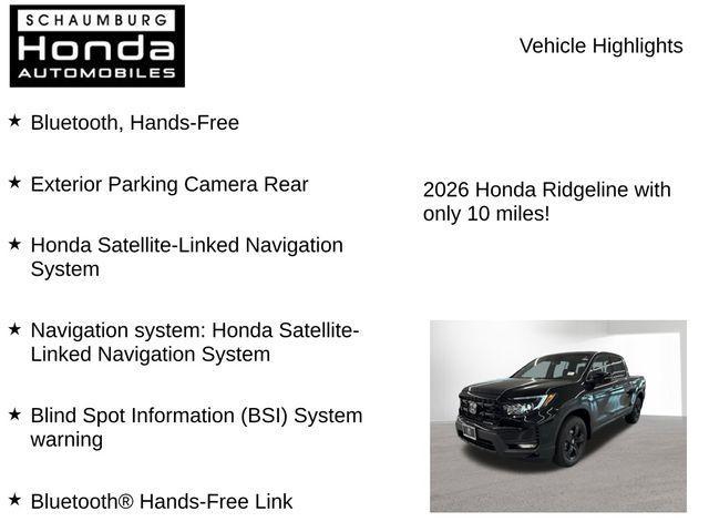 new 2026 Honda Ridgeline car, priced at $44,504