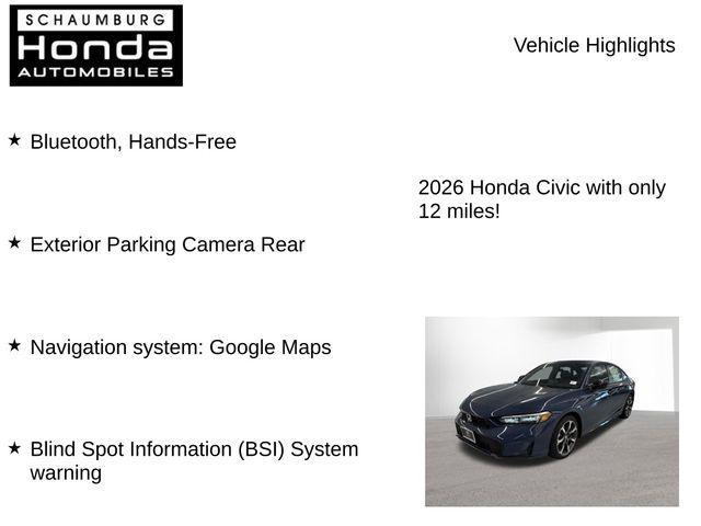 new 2026 Honda Civic Hybrid car, priced at $32,715