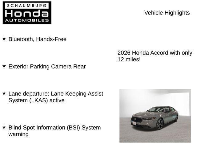 new 2026 Honda Accord Hybrid car, priced at $33,333