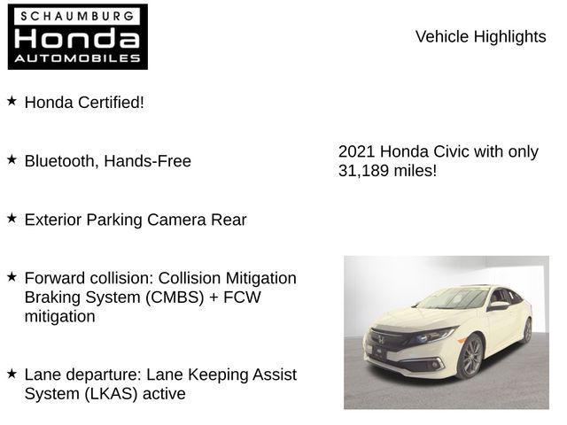 used 2021 Honda Civic car, priced at $21,900