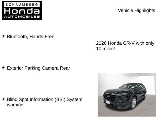 new 2026 Honda CR-V car, priced at $34,471
