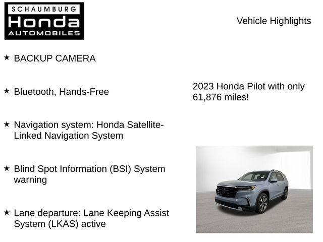 used 2023 Honda Pilot car, priced at $37,400