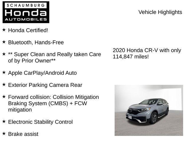 used 2020 Honda CR-V car, priced at $19,500