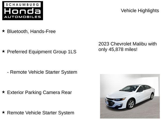 used 2023 Chevrolet Malibu car, priced at $16,400