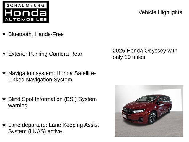 new 2026 Honda Odyssey car, priced at $50,378
