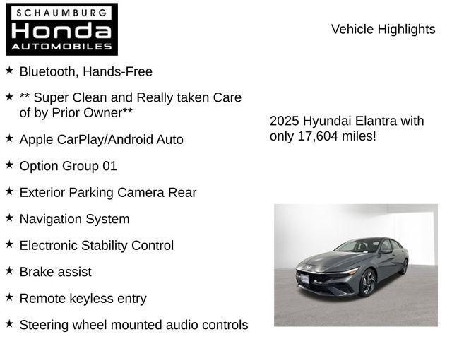 used 2025 Hyundai Elantra car, priced at $22,000