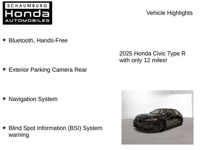 new 2025 Honda Civic Type R car, priced at $47,090