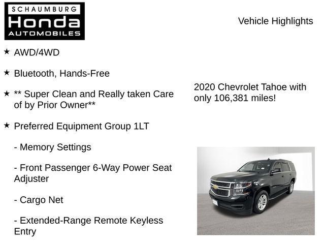 used 2020 Chevrolet Tahoe car, priced at $27,300
