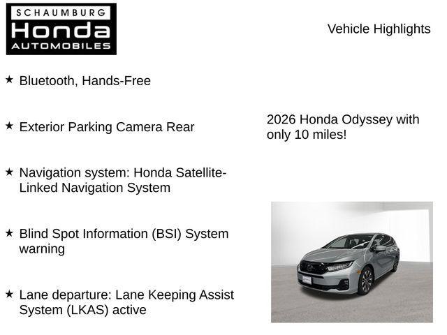 new 2026 Honda Odyssey car, priced at $49,951