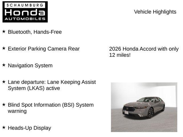 new 2026 Honda Accord Hybrid car, priced at $37,778