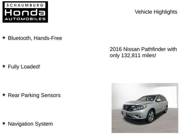 used 2016 Nissan Pathfinder car, priced at $9,500