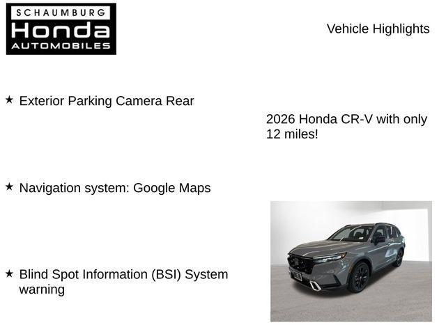 new 2026 Honda CR-V Hybrid car, priced at $41,868