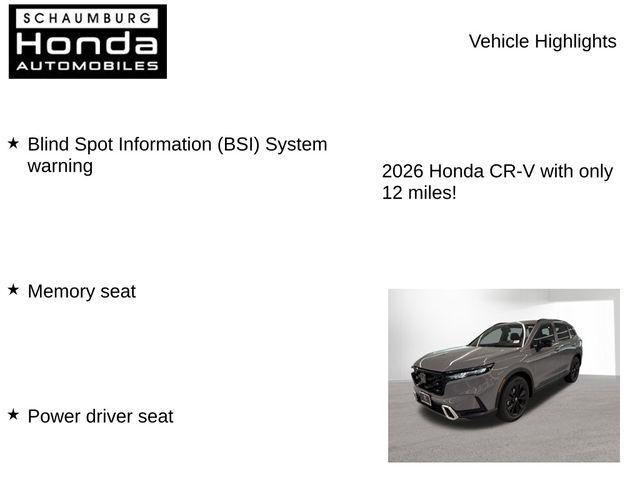 new 2026 Honda CR-V Hybrid car, priced at $41,868