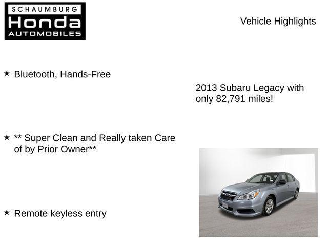 used 2013 Subaru Legacy car, priced at $9,700
