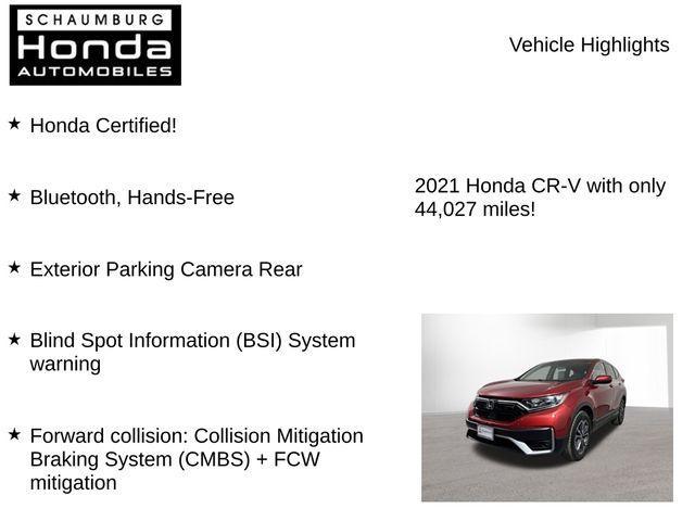 used 2021 Honda CR-V car, priced at $25,400