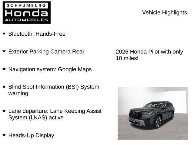 new 2026 Honda Pilot car, priced at $52,603