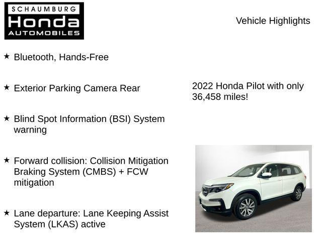 used 2022 Honda Pilot car, priced at $30,900