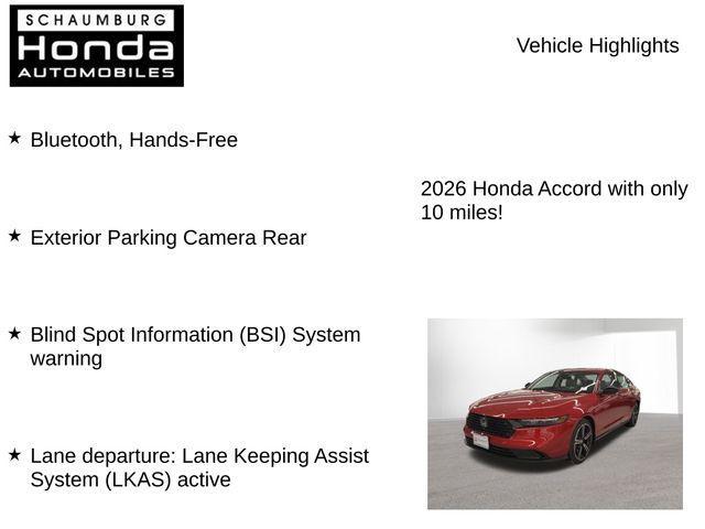new 2026 Honda Accord car, priced at $30,879
