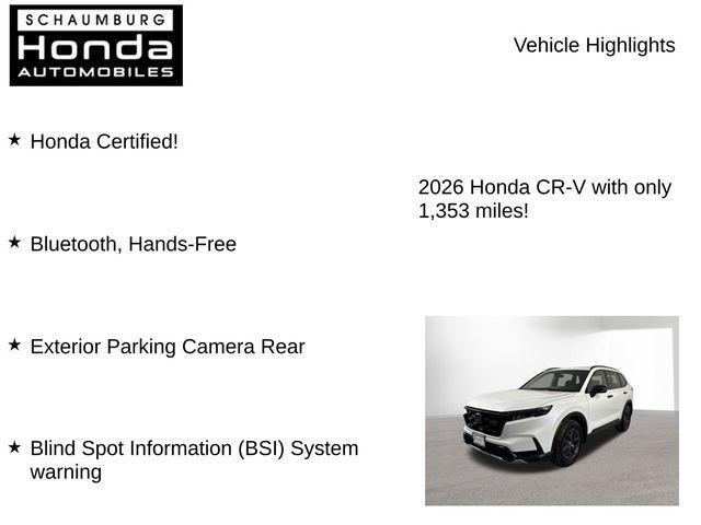 used 2026 Honda CR-V Hybrid car, priced at $37,500