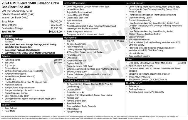 used 2024 GMC Sierra 1500 car, priced at $47,985