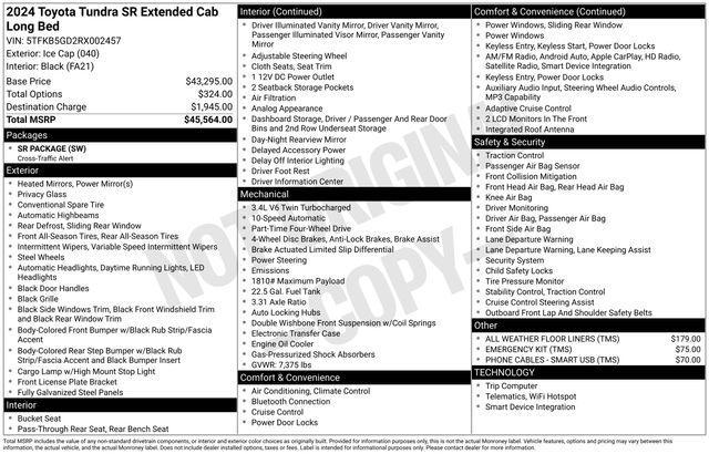 used 2024 Toyota Tundra car, priced at $37,389