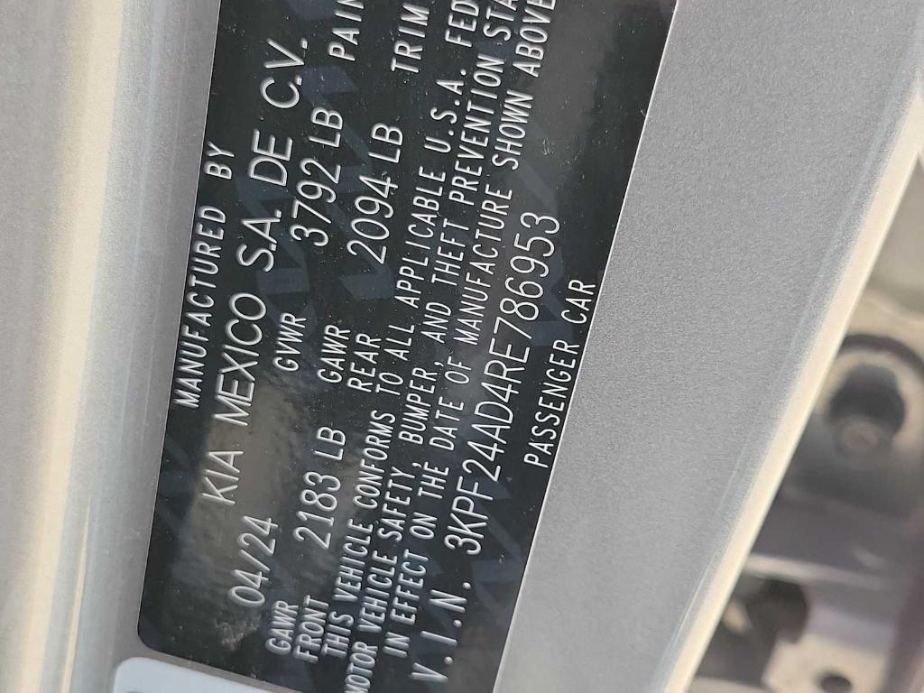 used 2024 Kia Forte car, priced at $19,495