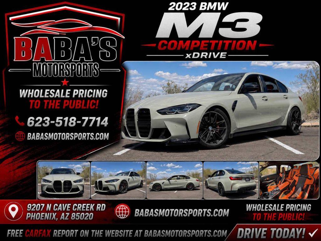 used 2023 BMW M3 car, priced at $85,999