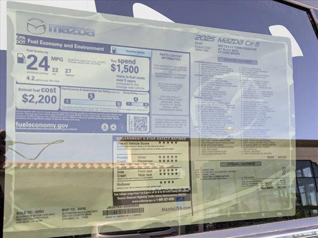 new 2025 Mazda CX-5 car, priced at $39,616