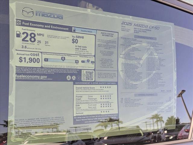 new 2025 Mazda CX-50 car, priced at $34,521