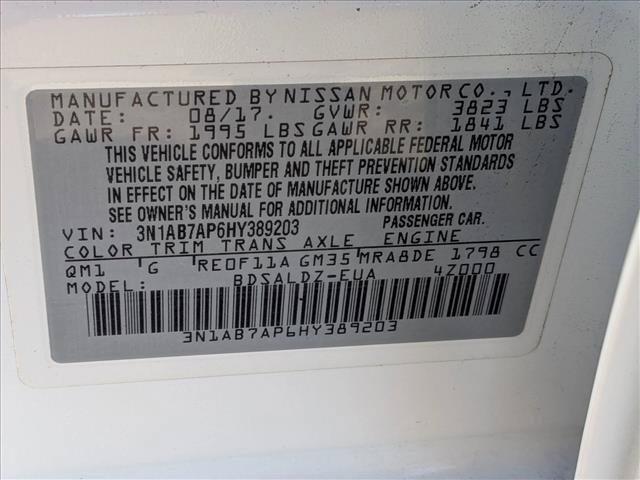 used 2017 Nissan Sentra car, priced at $12,999