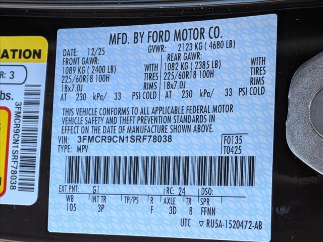 new 2025 Ford Bronco Sport car, priced at $36,742