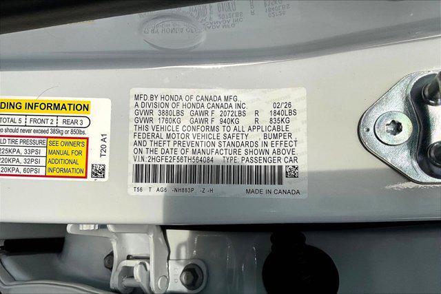 new 2026 Honda Civic car, priced at $28,345