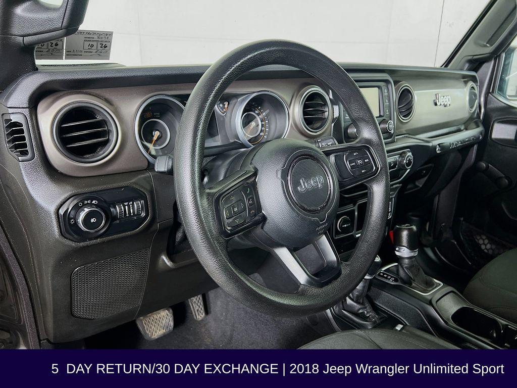 used 2018 Jeep Wrangler Unlimited car, priced at $19,480