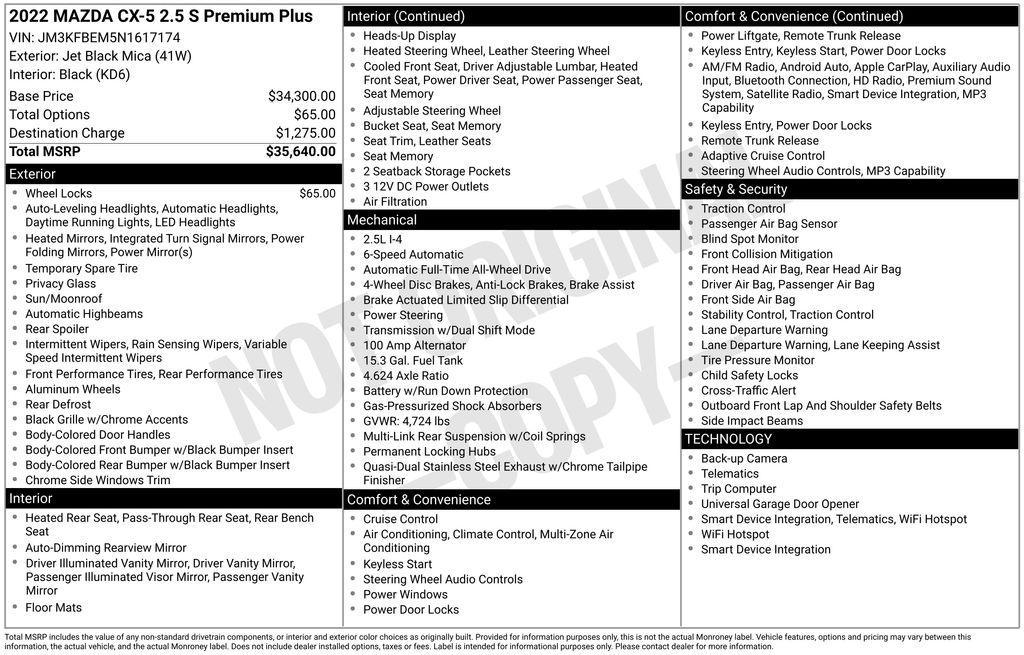 used 2022 Mazda CX-5 car, priced at $25,999