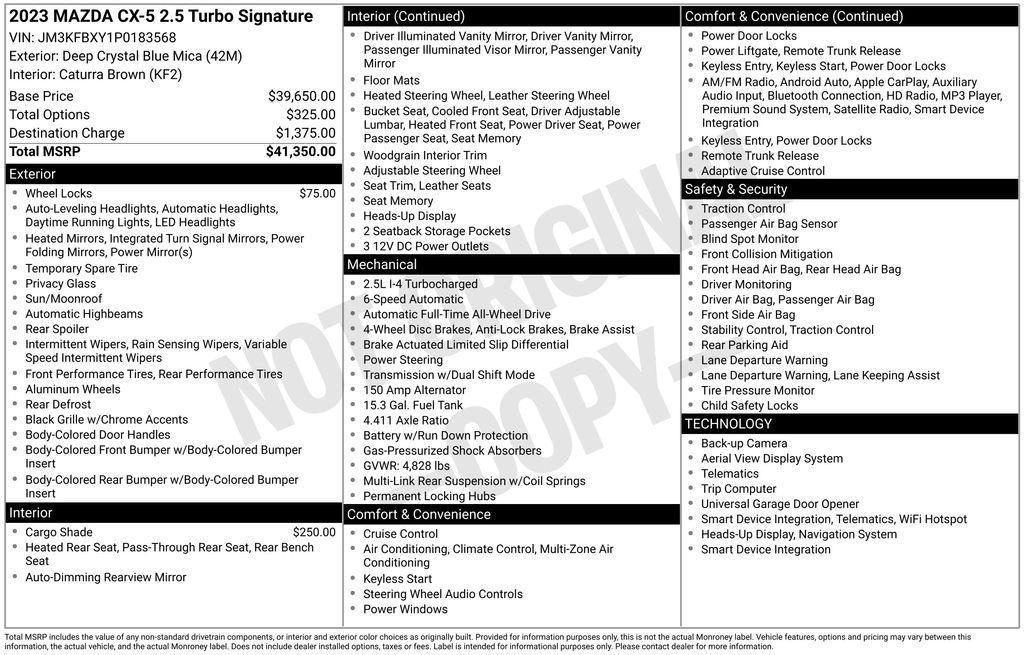 used 2023 Mazda CX-5 car, priced at $28,499